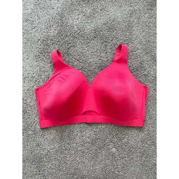 Cacique‎ Women’s Comfort Bliss No Wire Hot Pink Bra Sz 44DDD - Picture 2 of 6